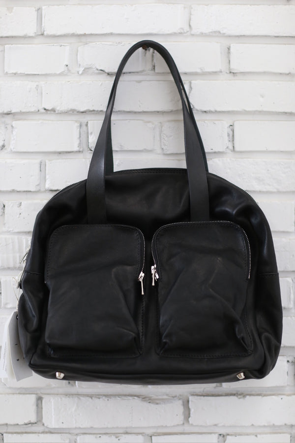 GUIDI RC01 soft horse leather briefcase GD-RC01-BLKT black